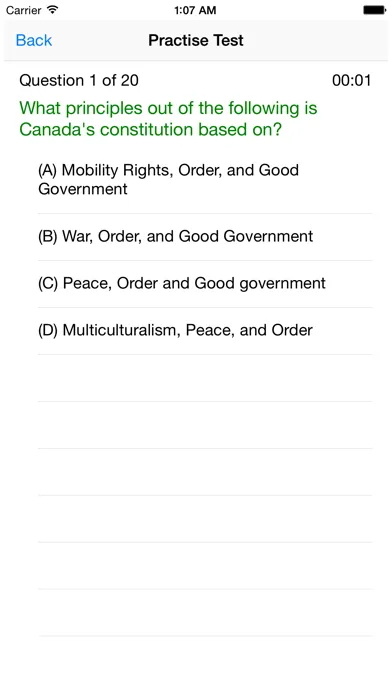 Capturas de pantalla de Canadian Citizenship Test - Become Canadian