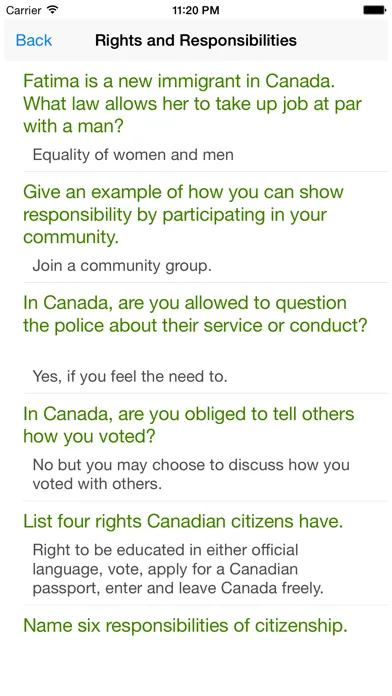 Capturas de pantalla de Canadian Citizenship Test - Become Canadian
