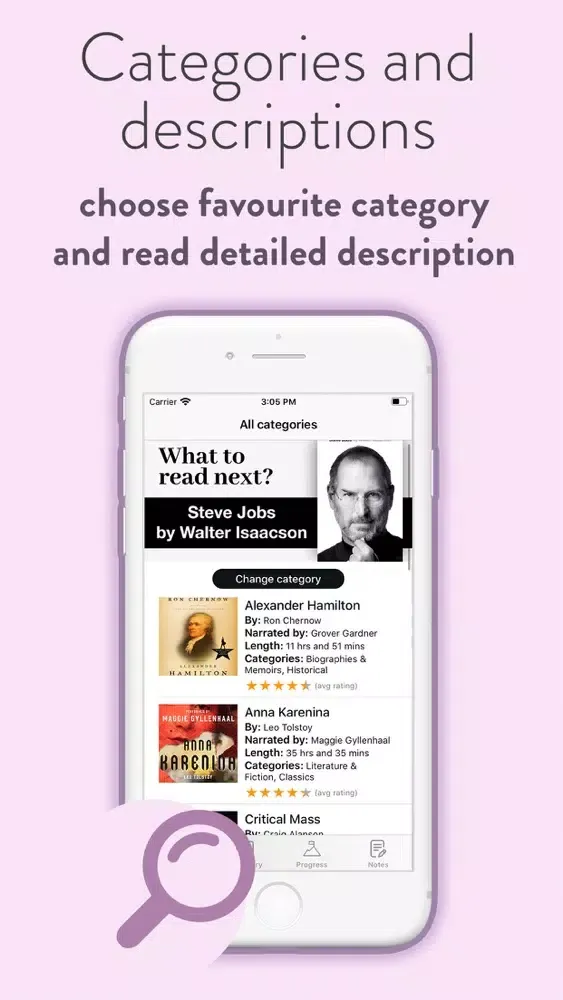 Capturas de pantalla de Biography audiobooks best app