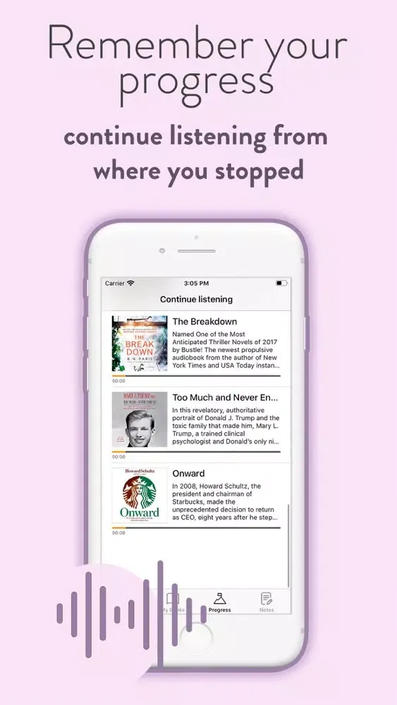 Capturas de pantalla de Biography audiobooks best app