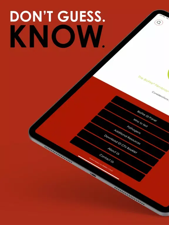 BioFire GI CFU iPad 应用截图