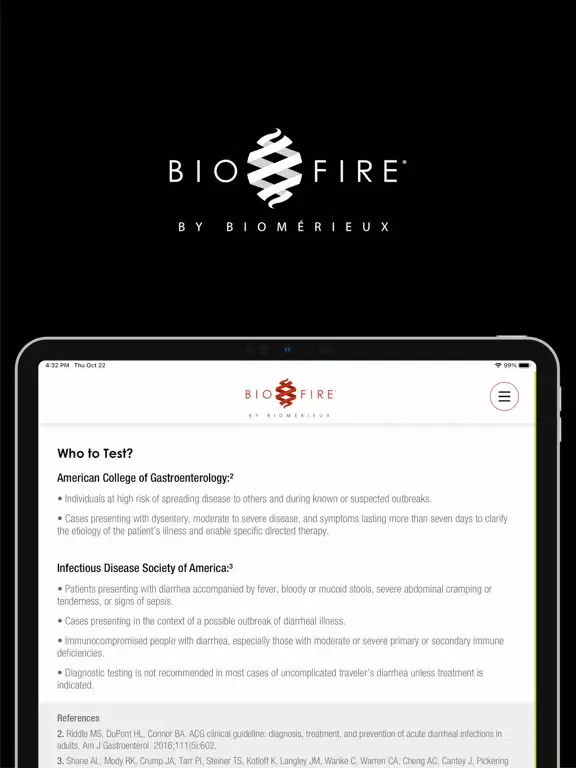 BioFire GI CFU iPad 应用截图