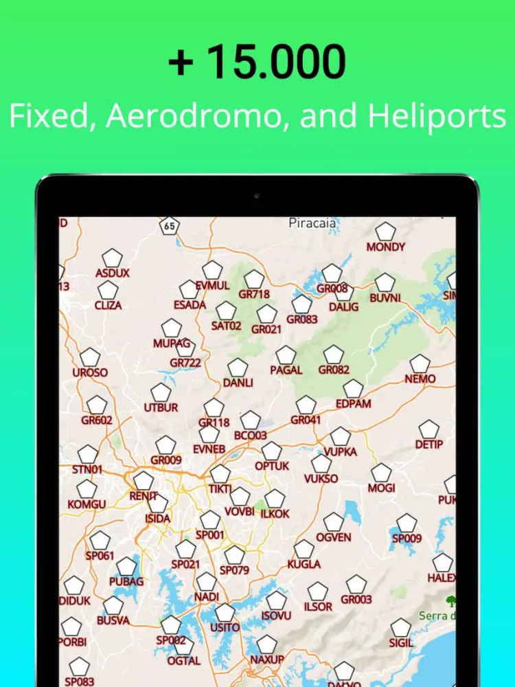 Tangkapan layar Airmap - Maps and Charts iPad 