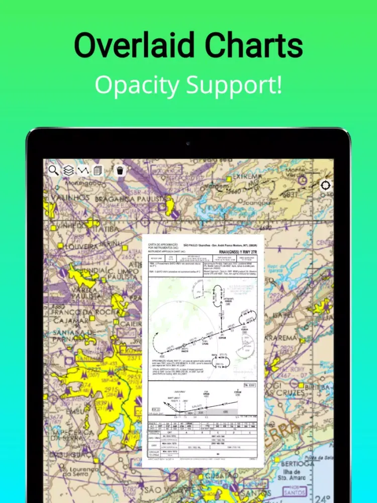 Tangkapan layar Airmap - Maps and Charts iPad 