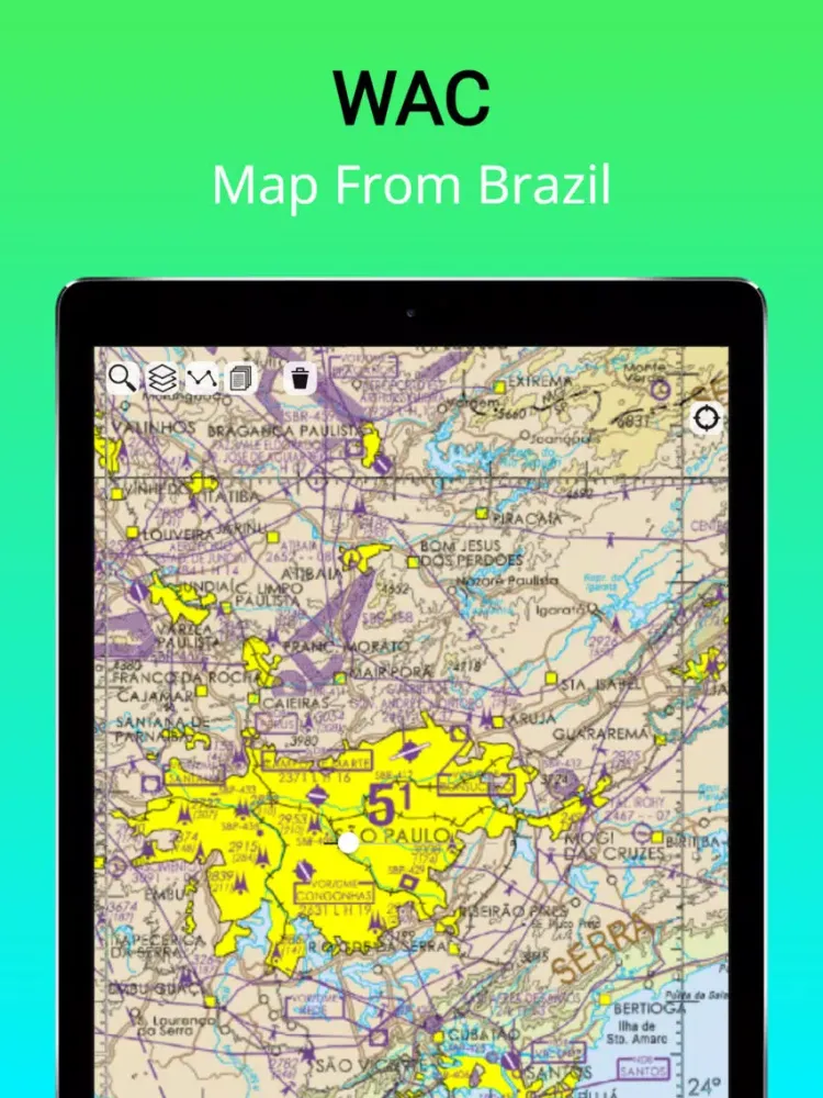 Tangkapan layar Airmap - Maps and Charts iPad 