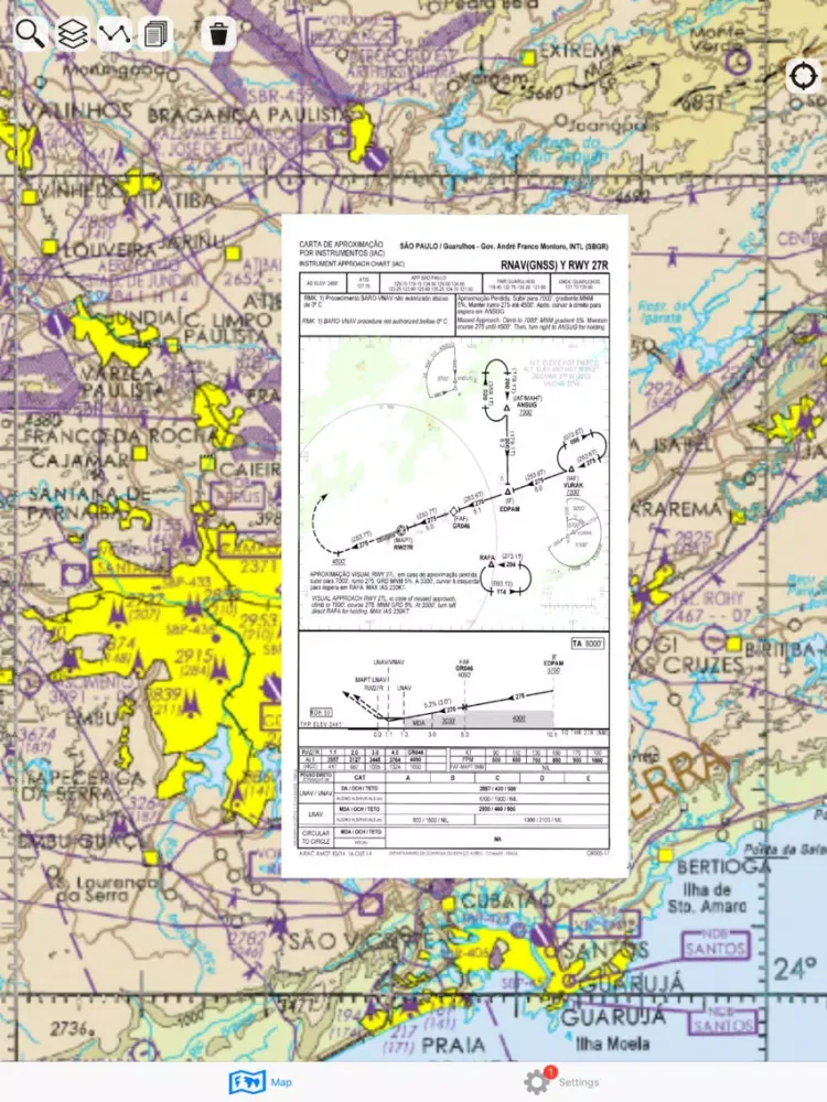 Tangkapan layar Airmap - Maps and Charts iPad 