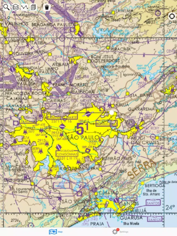 Tangkapan layar Airmap - Maps and Charts iPad 
