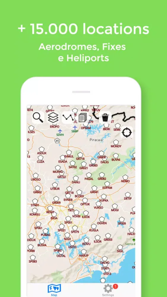 Tangkapan layar Airmap - Maps and Charts