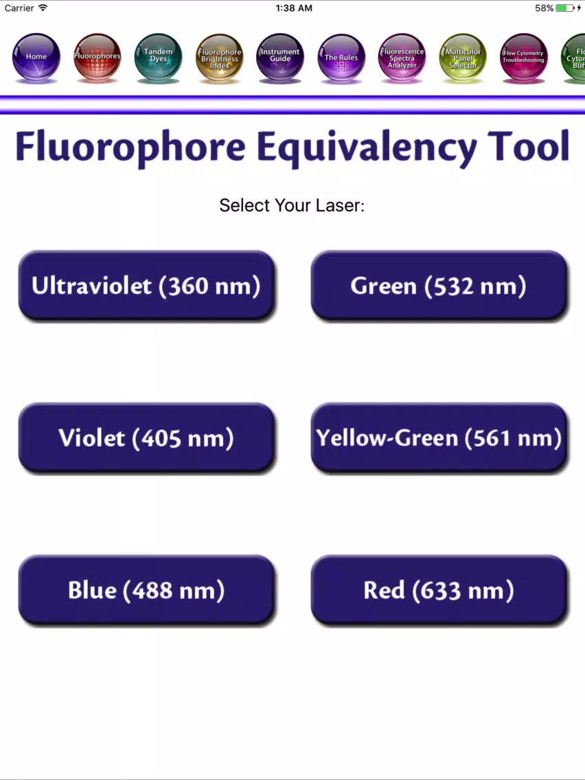 ภาพหน้าจอของ BioLegend Flow Cytometry Application iPad 