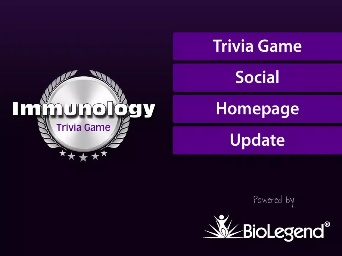 BioLegend Immunology Trivia Game iPad  Screenshots
