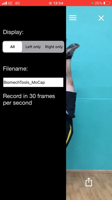 Ảnh chụp màn hình của UoW BiomechTools