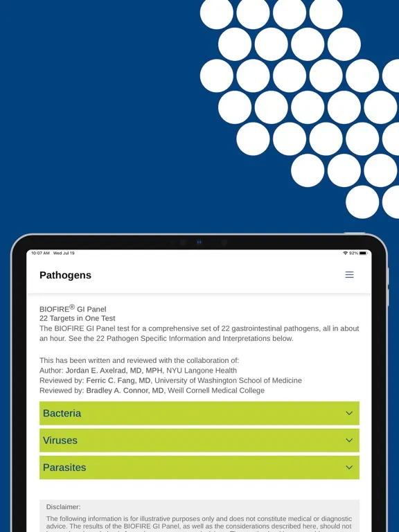 bioMérieux GI CFU iPad 应用截图