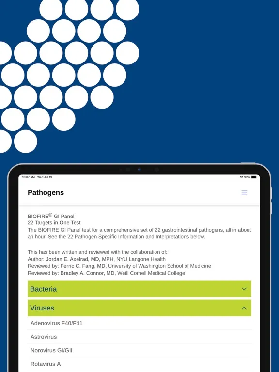 bioMérieux GI CFU iPad 应用截图