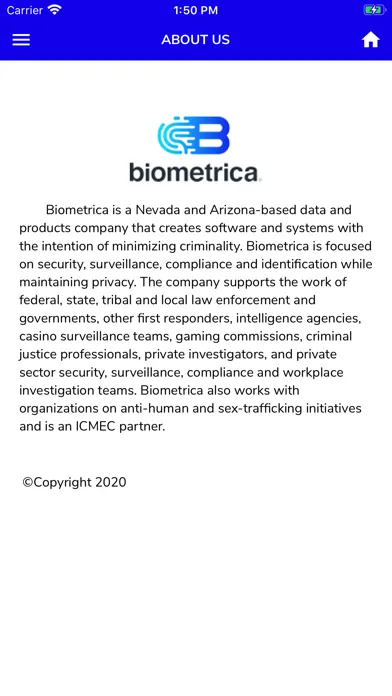 Скриншоты Biometrica Mobile