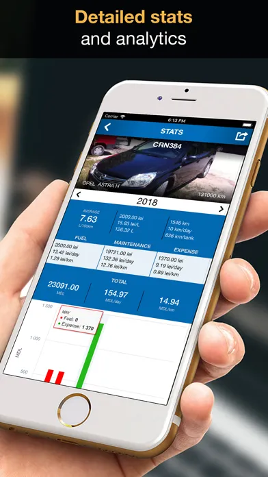 myCarLog: Car management應用截圖