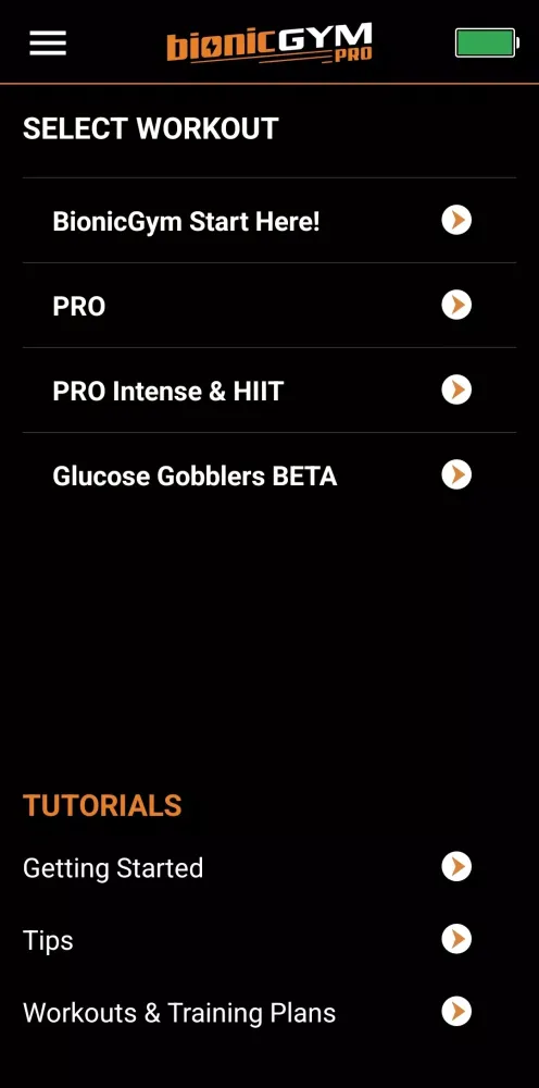 Screenshot di BionicGym