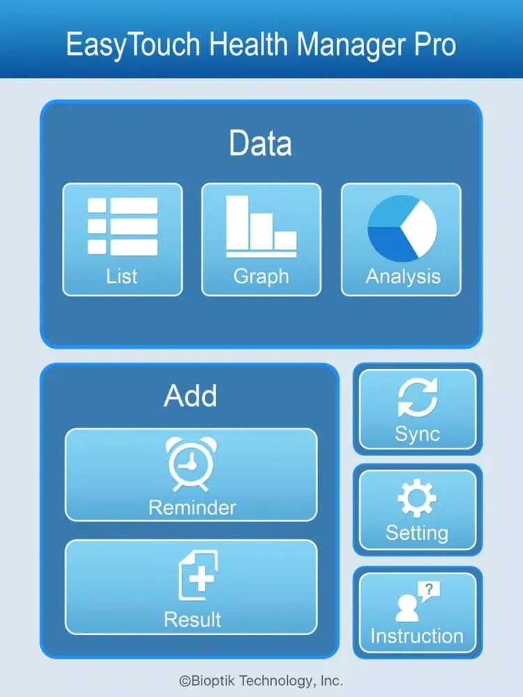EasyTouch Health Manager Pro iPad  Screenshots