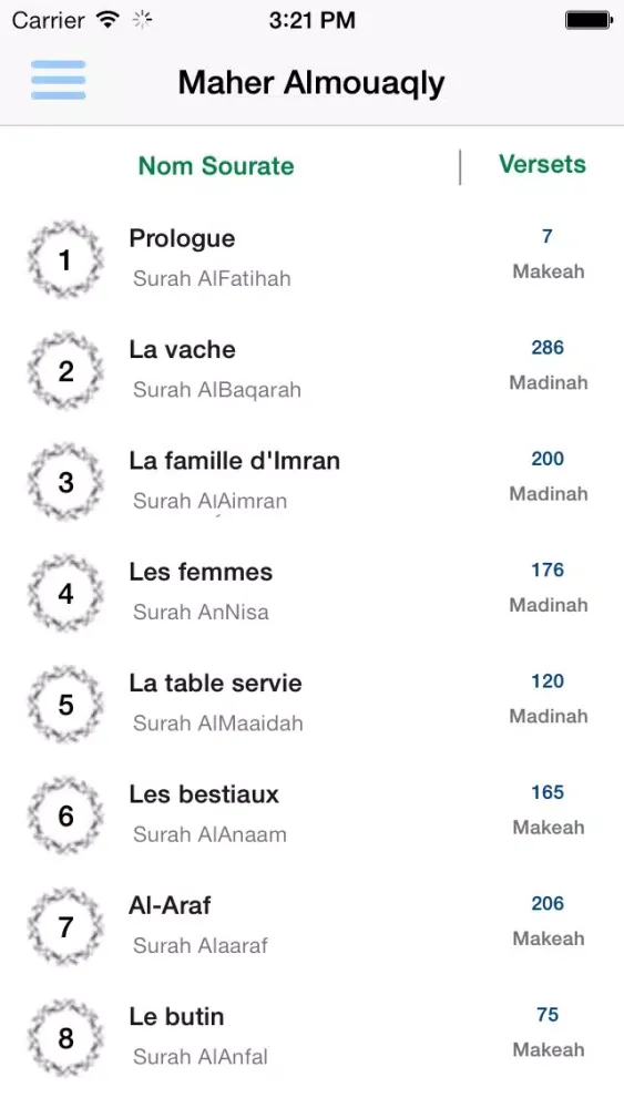 Le Coran Maher al Mueaqly - Maaiqli Coran スクリーンショット