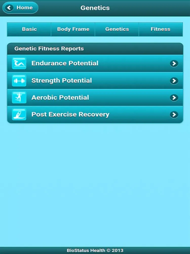 DNA Fitness Tracker iPad  Screenshots