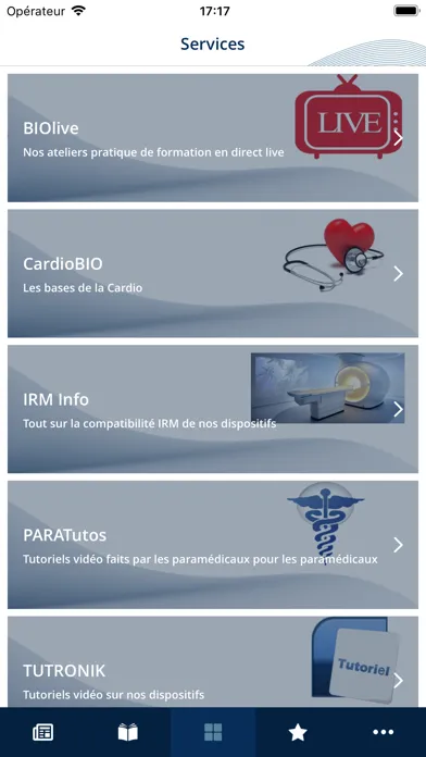 Capturas de tela do BIOTRONIK FRANCE