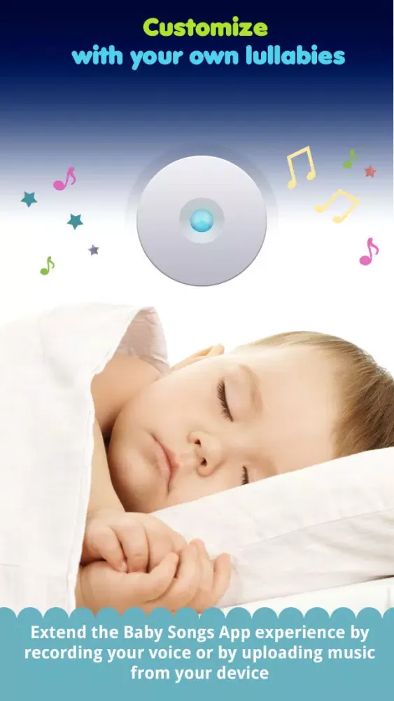 Baby songs 2 : bed time companion with lullabies,white noises and night light Screenshots