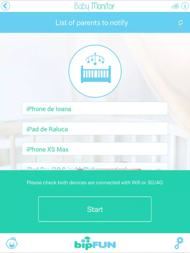 ภาพหน้าจอของ Baby Monitor: Video Camera App iPad 