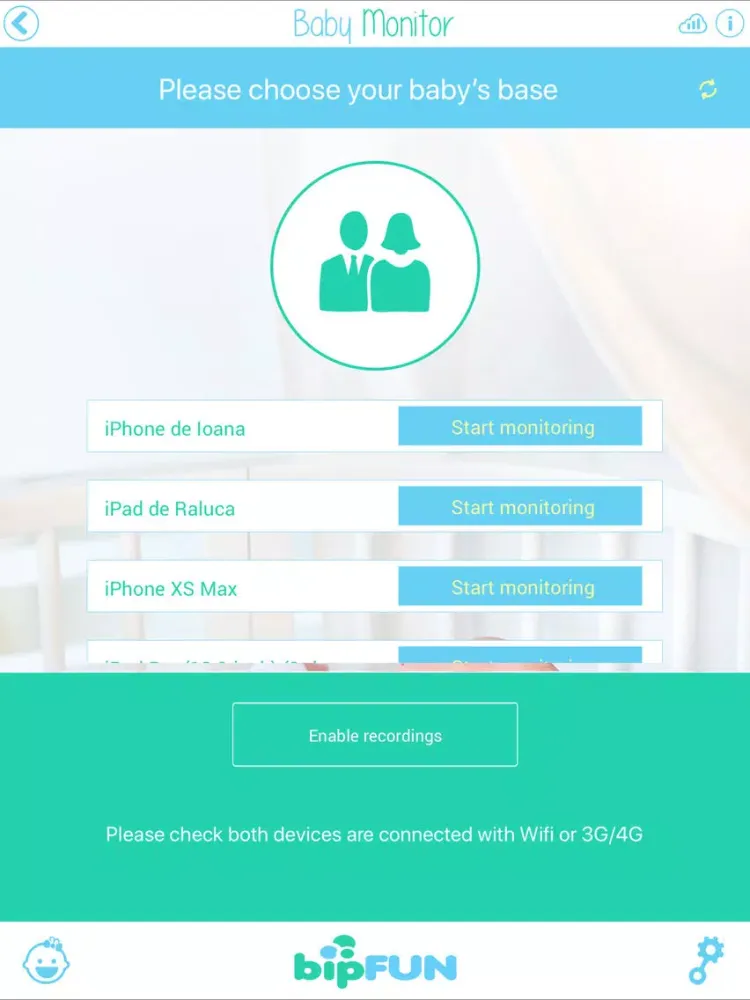 ภาพหน้าจอของ Baby Monitor: Video Camera App iPad 