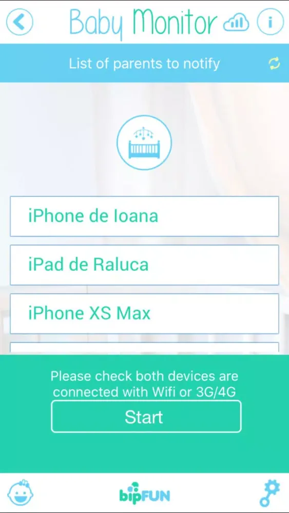 ภาพหน้าจอของ Baby Monitor: Video Camera App