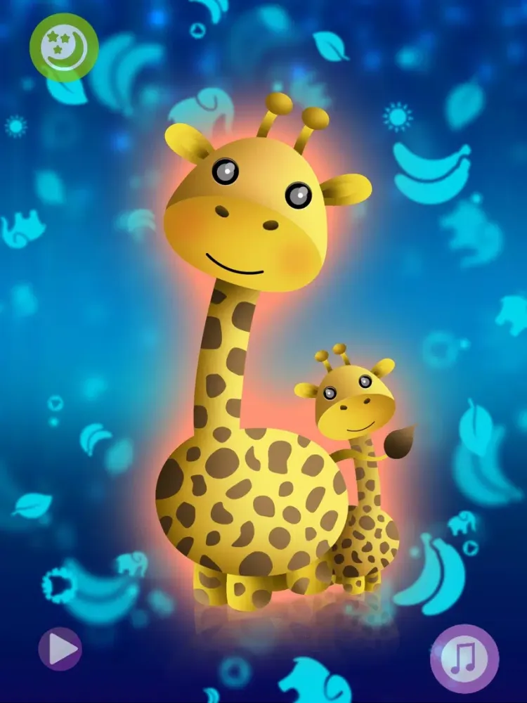 Baby night tales HD : stories and night lights for toddlers iPad 應用截圖