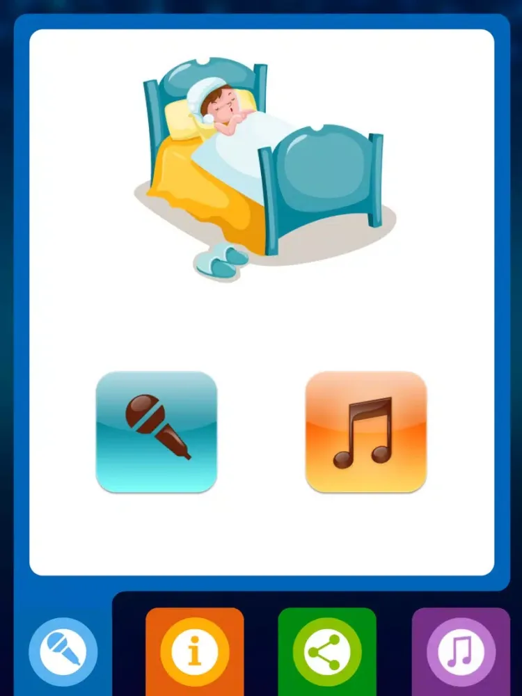 Baby night tales HD : stories and night lights for toddlers iPad 應用截圖