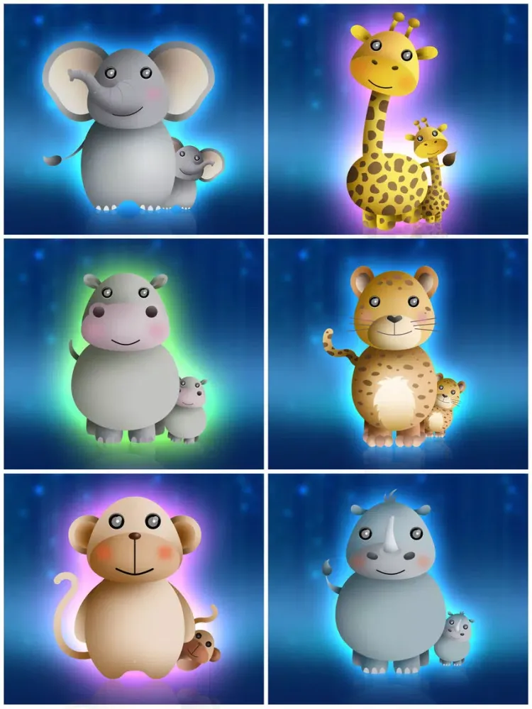Baby night tales HD : stories and night lights for toddlers iPad 應用截圖