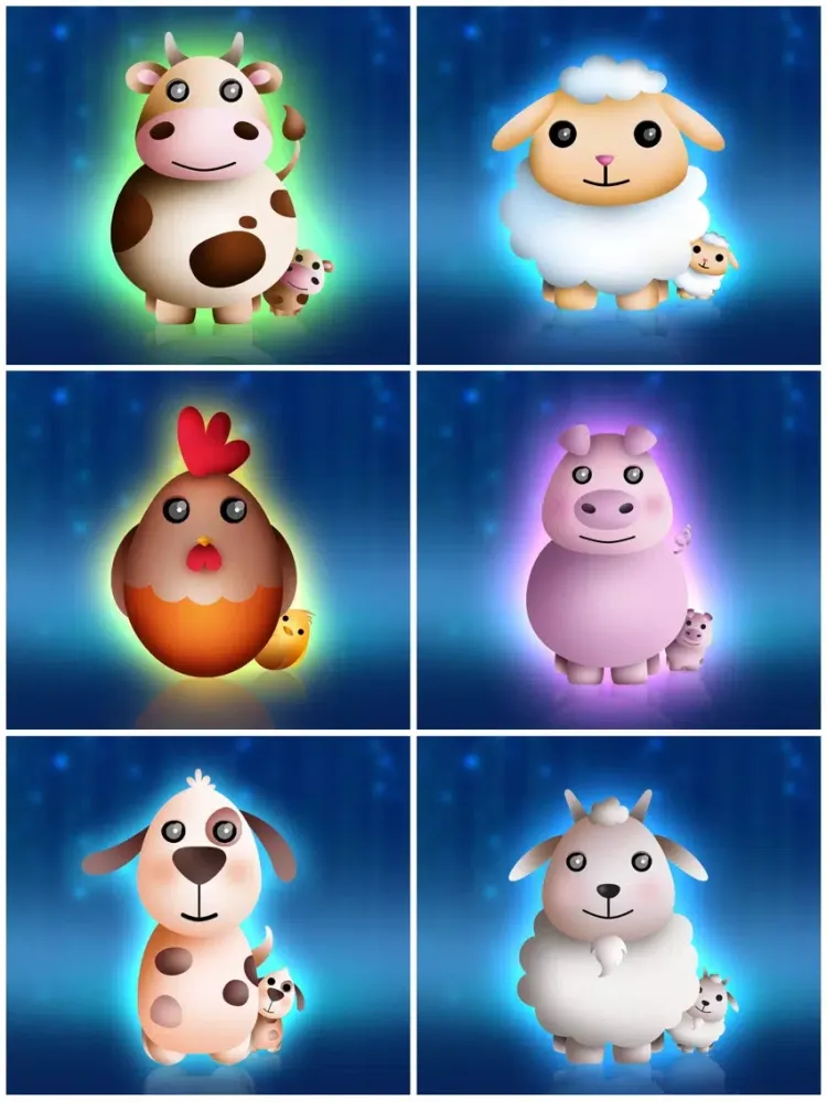 Baby night tales HD : stories and night lights for toddlers iPad 應用截圖