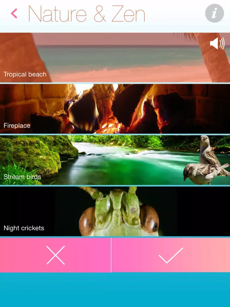 Capturas de tela do Baby Relax - white noise, nature and zen sounds to lull baby iPad 
