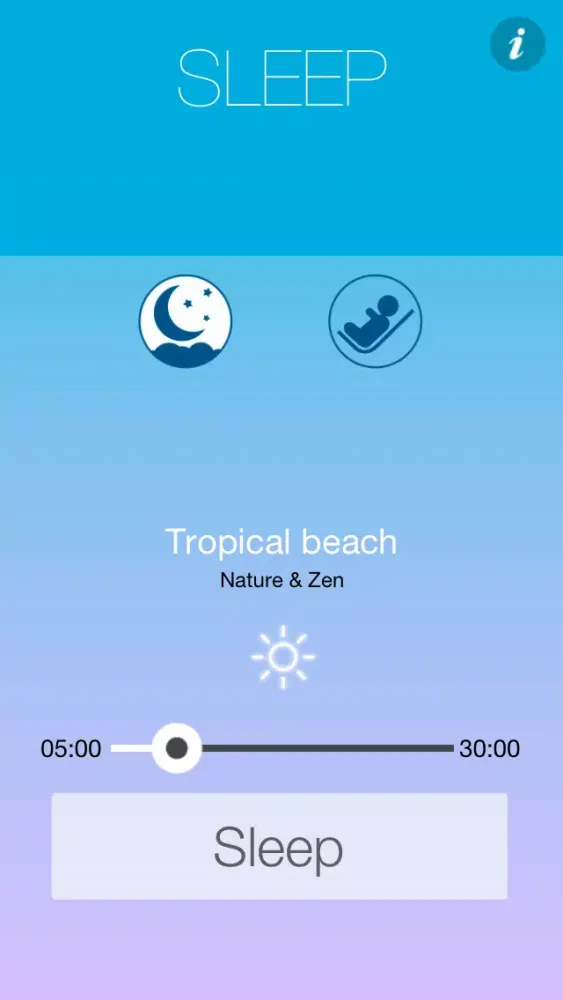 Capturas de tela do Baby Relax - white noise, nature and zen sounds to lull baby