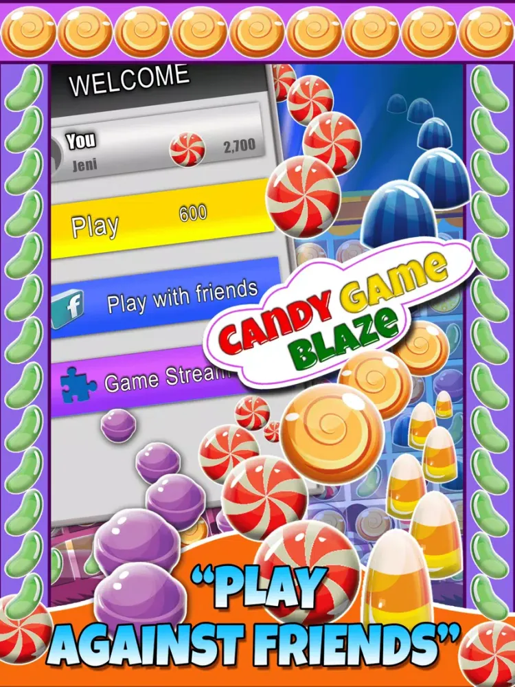 Capturas de pantalla de Jewel Games Candy Christmas 2014 Edition 2 - Fun Candies and Diamonds Swapping Game For Kids HD FREE iPad 