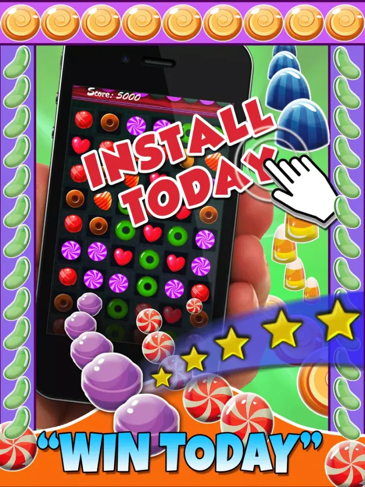 Capturas de pantalla de Jewel Games Candy Christmas 2014 Edition 2 - Fun Candies and Diamonds Swapping Game For Kids HD FREE iPad 