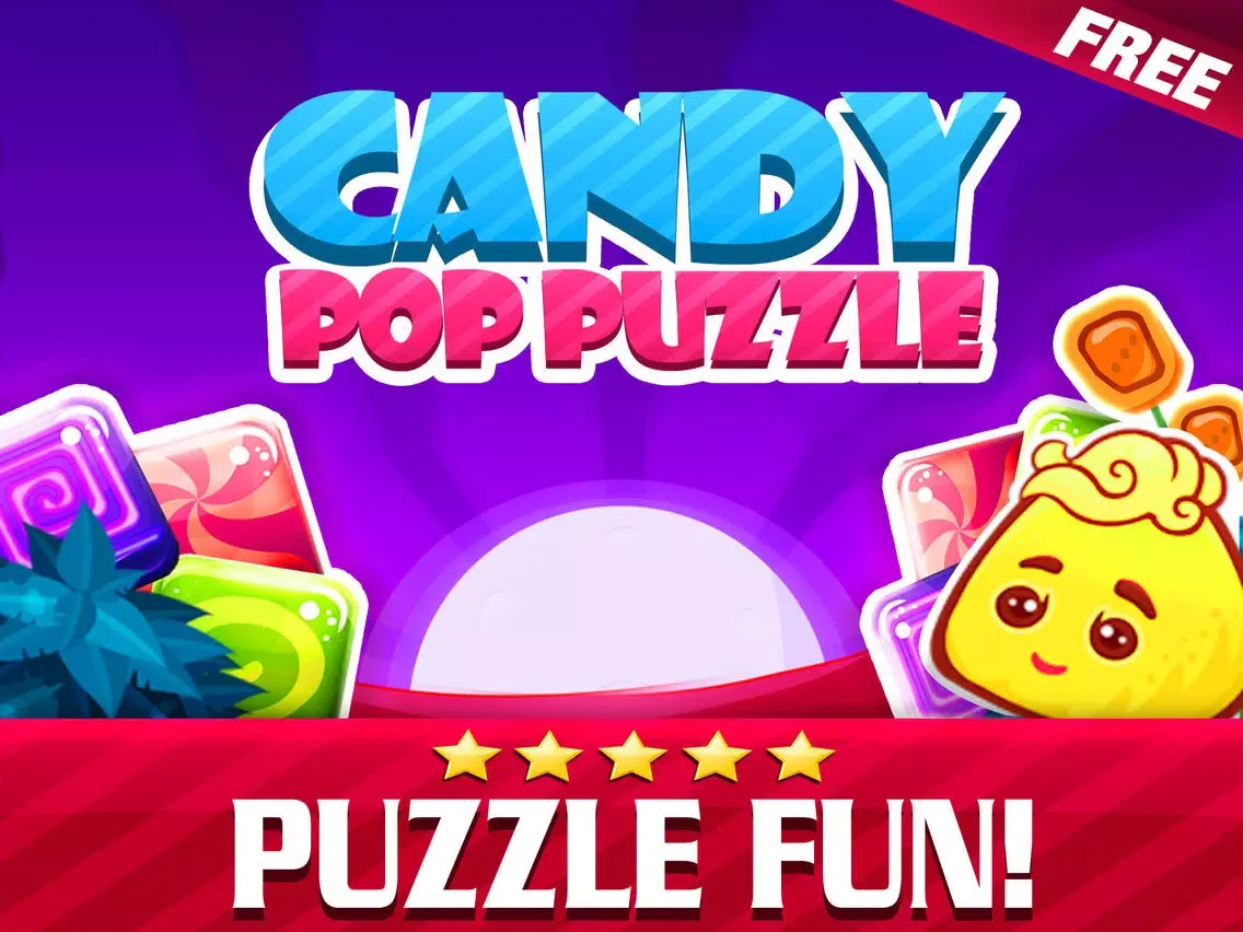 Candy Pop Puzzle 2015 - Soda Match 3 Candies Game For Children HD FREE iPad  स्क्रीनशॉट