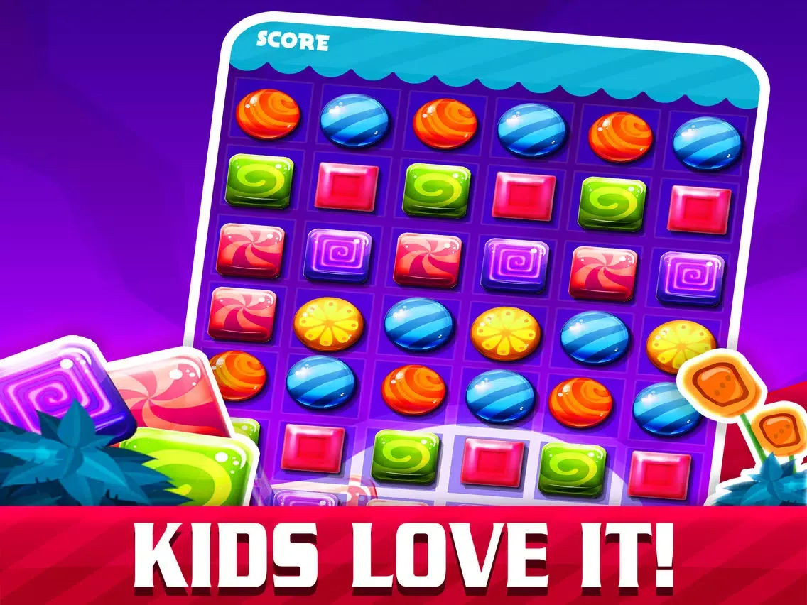 Candy Pop Puzzle 2015 - Soda Match 3 Candies Game For Children HD FREE iPad  स्क्रीनशॉट