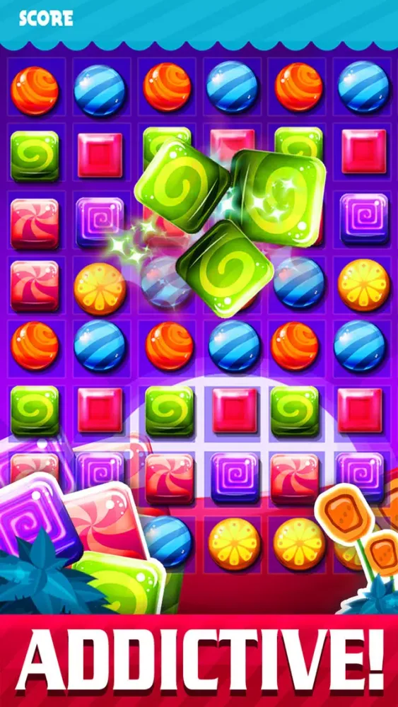 Candy Pop Puzzle 2015 - Soda Match 3 Candies Game For Children HD FREE स्क्रीनशॉट