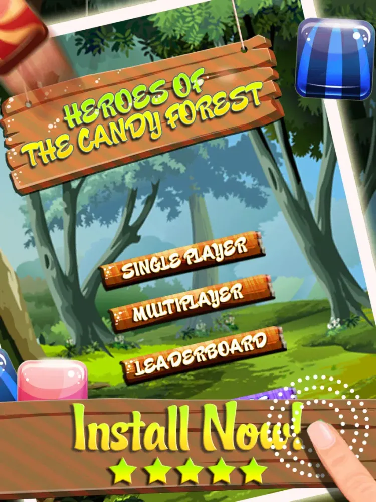 Capturas de tela do Heroes Of The Candy Forest - Match-3 Puzzle And Logic Game Mania iPad 