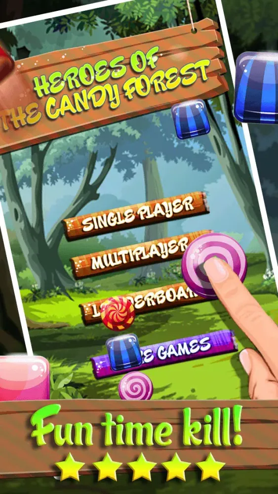 Capturas de tela do Heroes Of The Candy Forest - Match-3 Puzzle And Logic Game Mania