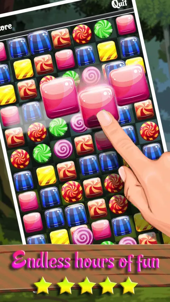 Capturas de tela do Heroes Of The Candy Forest - Match-3 Puzzle And Logic Game Mania