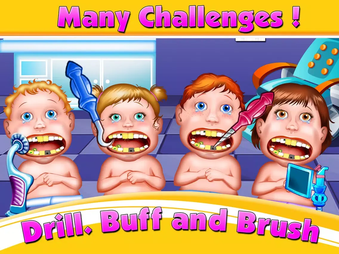 Capturas de pantalla de New-born Baby Dentist - mommy's crazy doctor office & little kids teeth iPad 