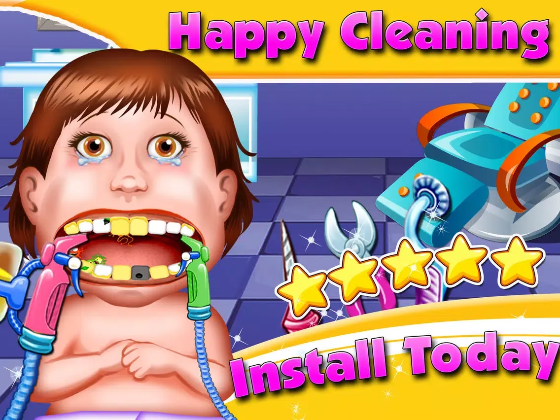 Capturas de pantalla de New-born Baby Dentist - mommy's crazy doctor office & little kids teeth iPad 
