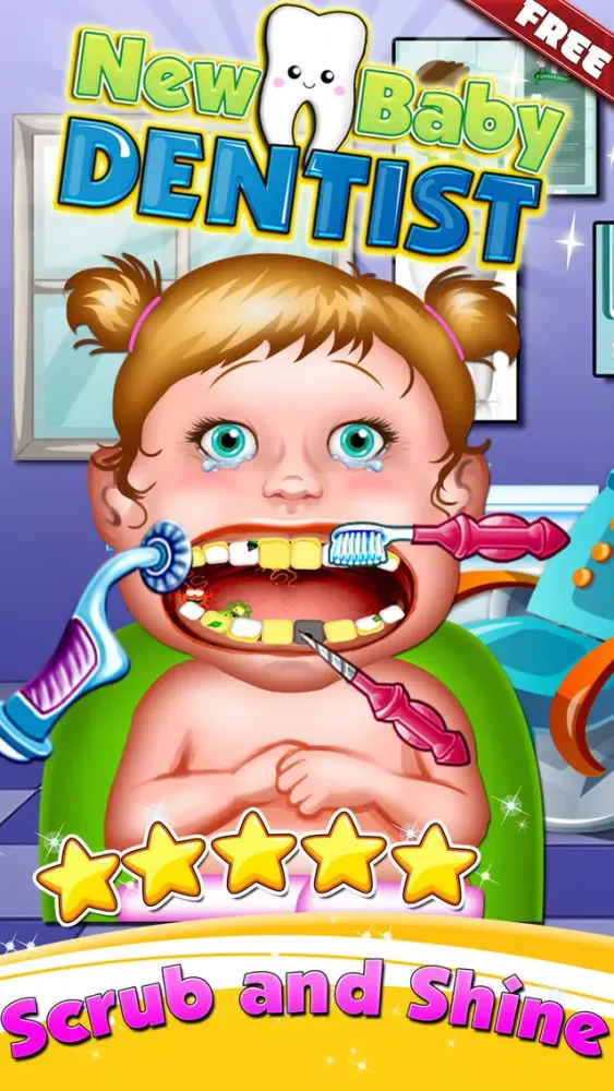 Capturas de pantalla de New-born Baby Dentist - mommy's crazy doctor office & little kids teeth