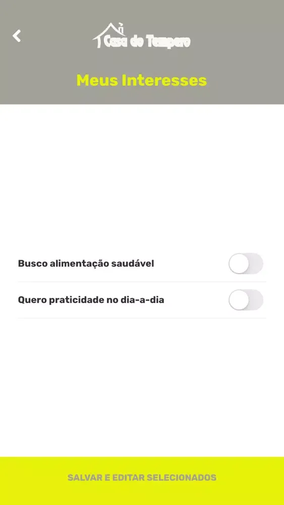 CASA DO TEMPERO MOBILE应用截图