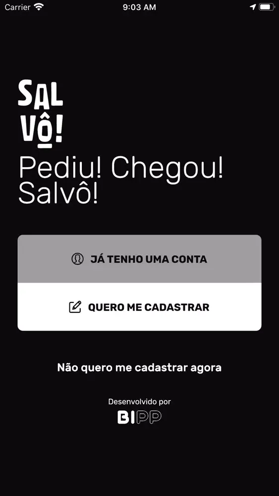 ภาพหน้าจอของ Salvô Bebidas
