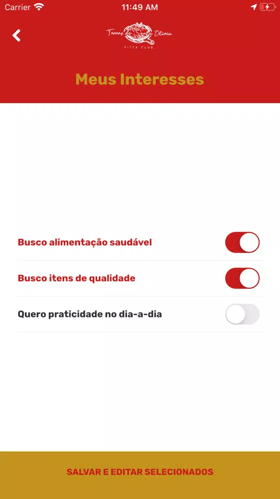 Terras de S. Olívia Pitza Club应用截图