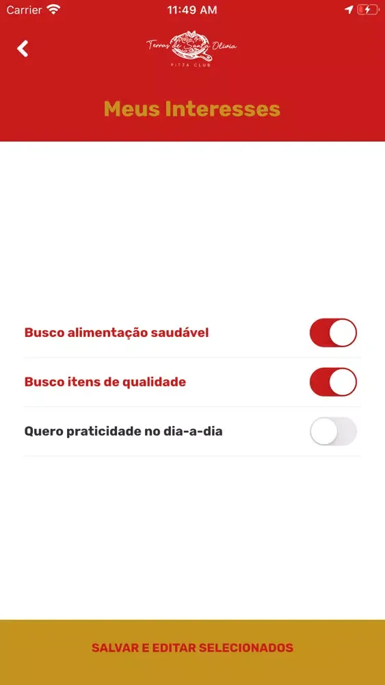 Terras de S. Olívia Pitza Club应用截图