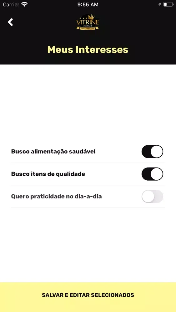 Vitrine Outlet Ekran Görüntüleri